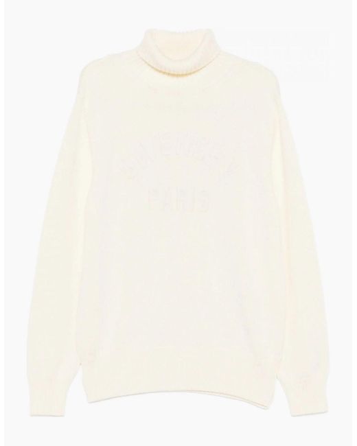 Givenchy White Turtleneck Sweater Off for men
