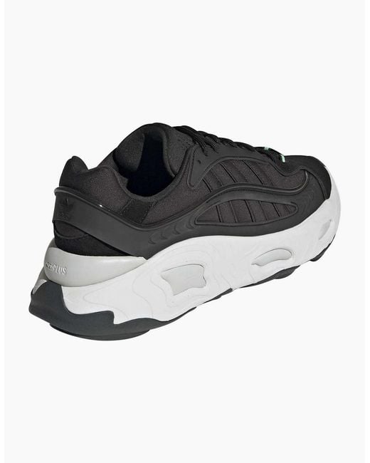 Adidas Black Oznova Lace Up Flats Sneakers for men