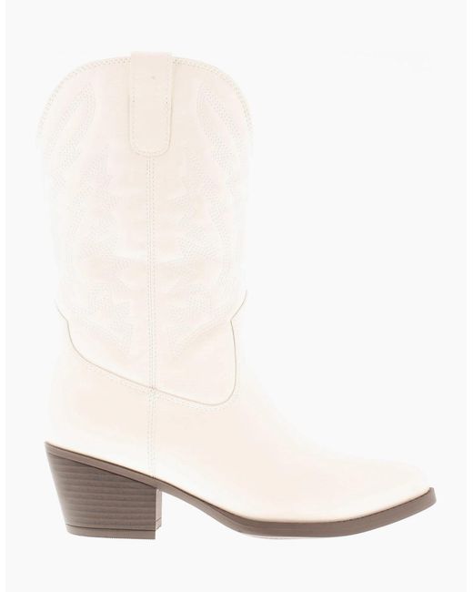 Apache White Cowboy Boots Ranch Uk Size