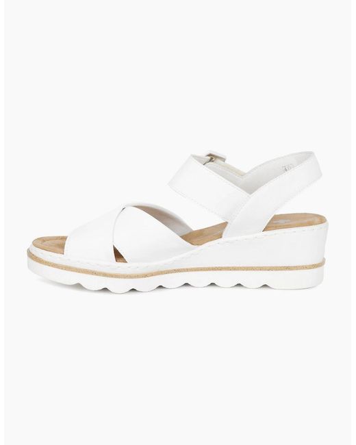 Rieker Metallic Jamaica Wedge Heel Sandals