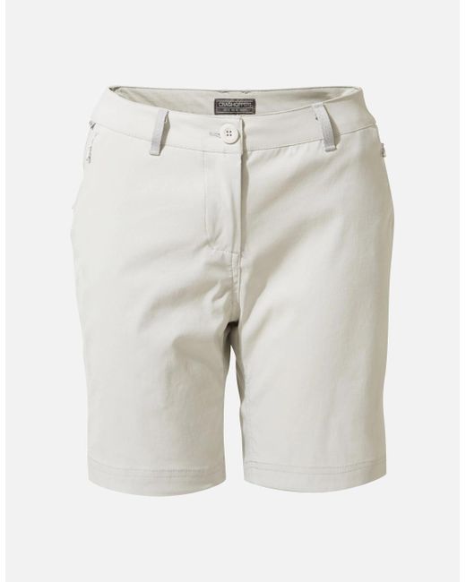 Craghoppers White Ladies Kiwi Pro Iii Shorts