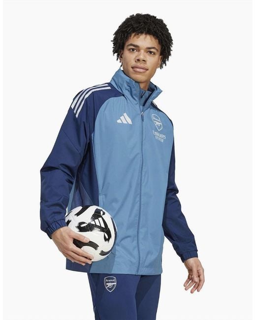 Adidas Blue Afc Aw Jkt for men