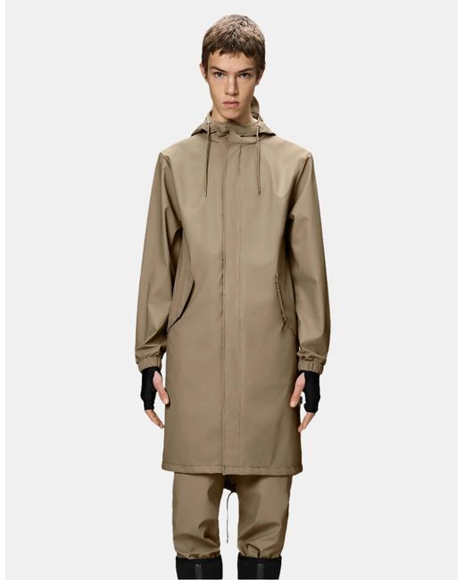 Rains Green Fishtail Parka
