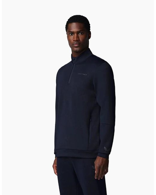 Castore Blue Flex 1/4 Zip Sweatshirt for men