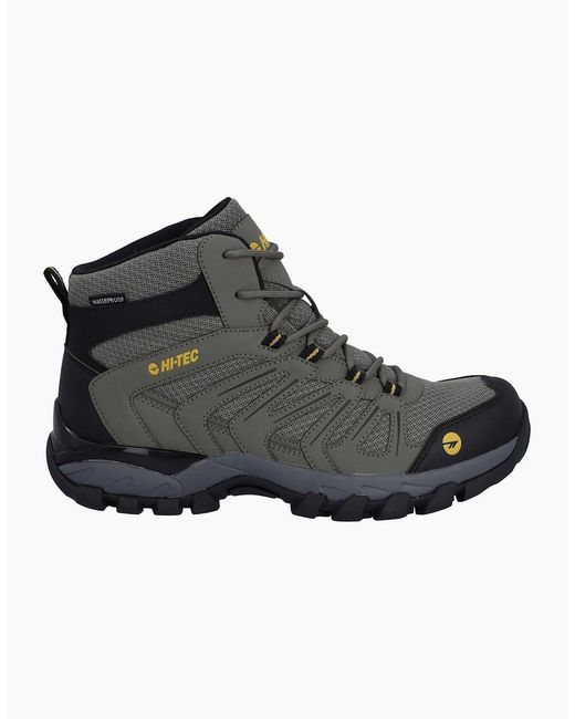 Hi-tec Black Campana Mid Polyurethane Dusty/Honey Hiking Boots for men
