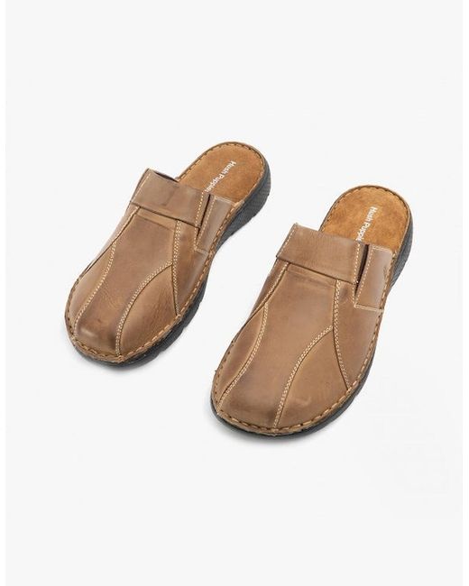Hush Puppies Brown Carson Mule Sandals for men