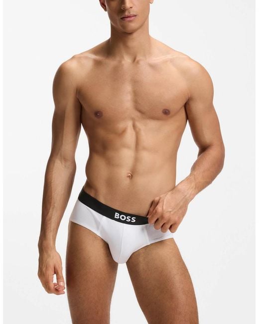 Boss Black Boss Three-Pack Low-Rise Briefs for men