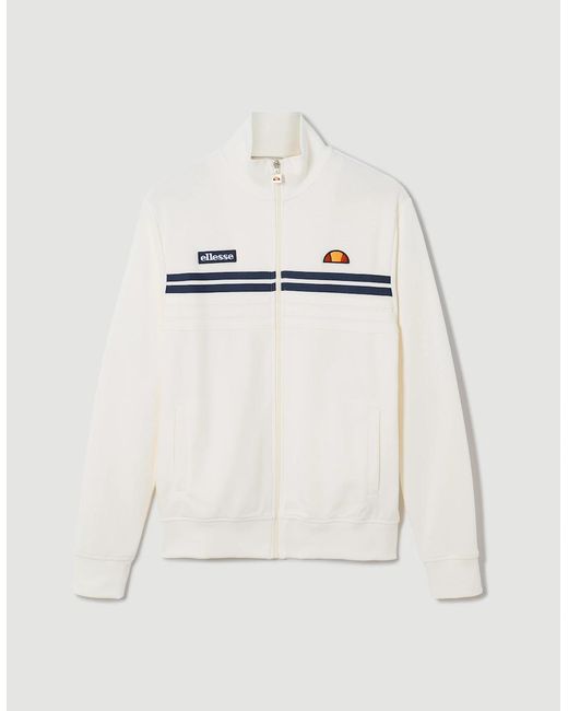 Ellesse White Vicenza Track Jacket for men