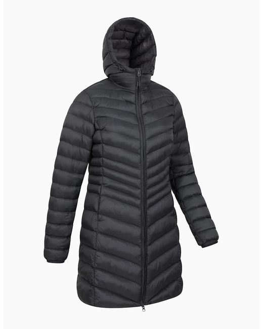 Mountain Warehouse Blue Ladies Florence Long Padded Jacket