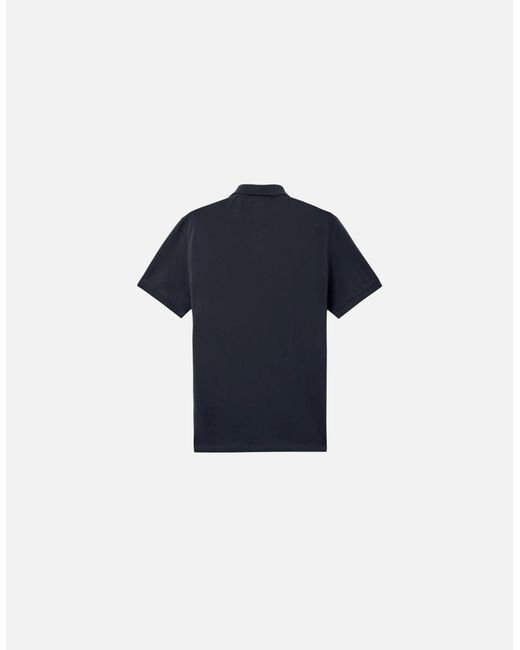 Stone Island Blue Organic Cotton Elastane Pique Polo Shirt for men