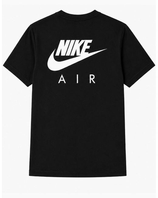 Nike Black Air Graphic Premium Cotton T-Shirt for men