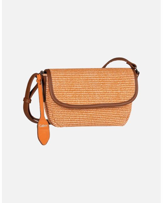 Gabor White Eleanor Flap Messenger Bag