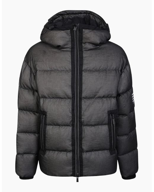 DSquared² Black Faded Puffer Down Jacket for men