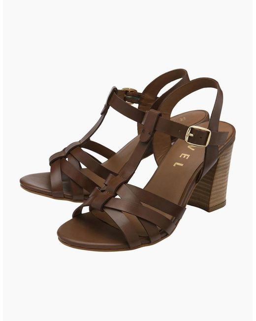 Ravel Brown Elsdon Heeled Sandals
