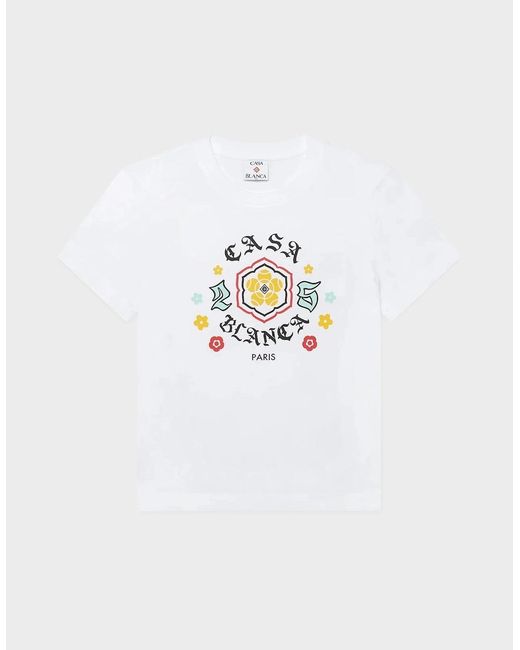 Casablanca White Bosozoku Printed Fitted T-Shirt