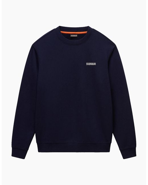 Napapijri Blue B-Small Box Sweat for men
