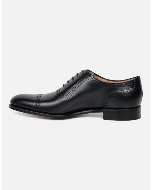Cheaney Black Fenchurch Oxford Shoes for men