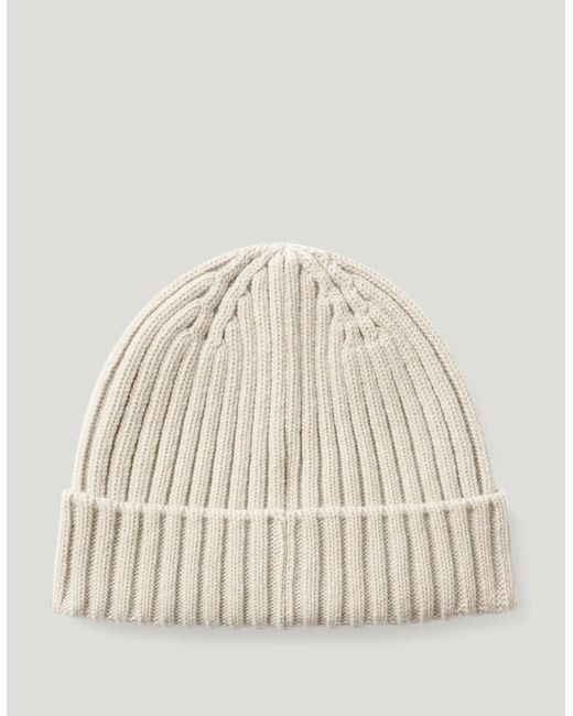 Belstaff Natural Watch Beanie Hat Pale Stone for men