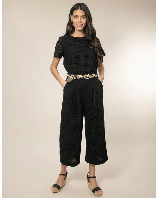 Nooki Design Black Marybeth Broderie Trousers