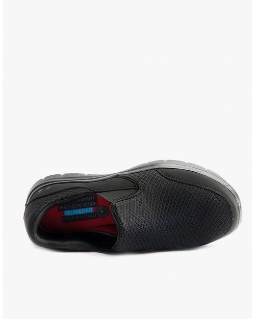 Skechers Black Work 77048Ec Flex Advantage for men