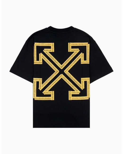Off-White c/o Virgil Abloh Black Off Tape Arrow Skate S/S T-Shirt for men