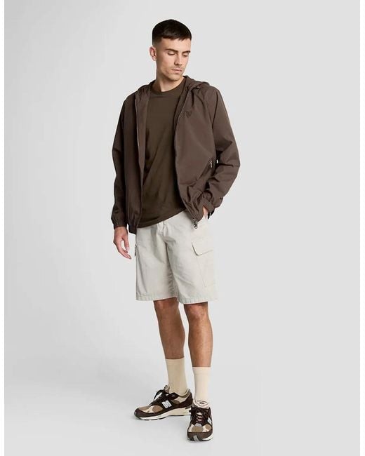 Lyle & Scott White Lyle & Scott Cargo Shorts for men