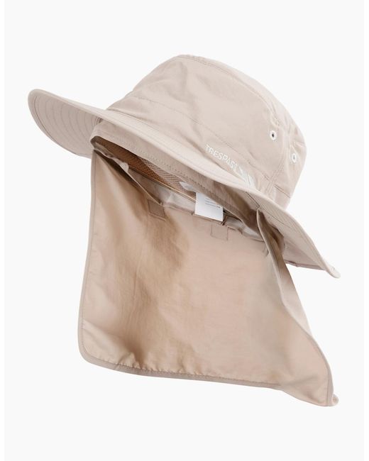 Trespass White Adults Bearing Bucket Hat With Neck Protector