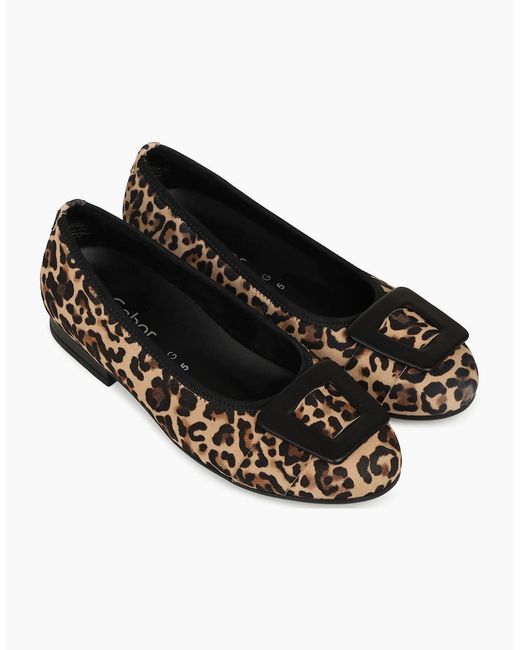 Gabor Black Paige Ballet Pumps