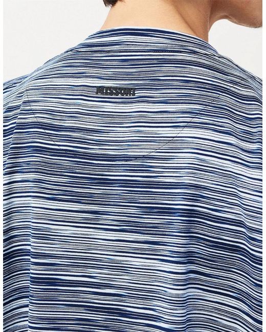 Missoni Blue Short Sleeved T-Shirt for men