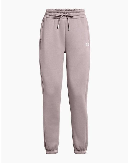 Under Armour Gray Solid Patterned Fleece Pro Track Pants