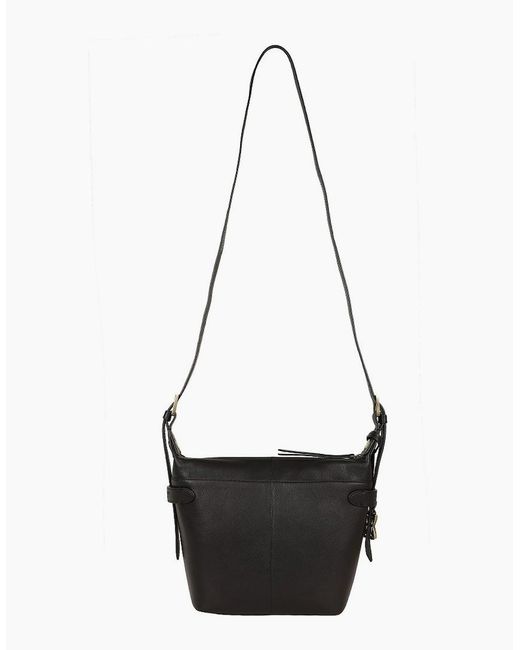 Lakeland Leather Black Newby Crossbody Bag