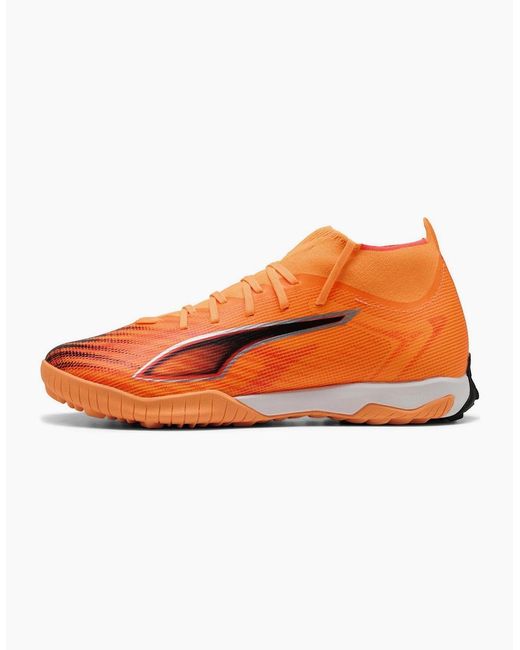 PUMA Orange Ultra 6 Match+ Astro Turf Football Boots for men
