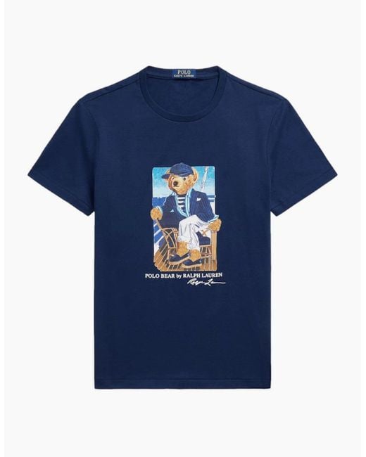Polo Ralph Lauren Blue Simple T-Shirt for men