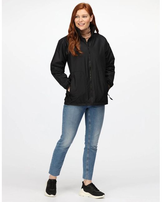 Regatta Black Ladies Waterproof Windproof Jacket (Fleece Lined)