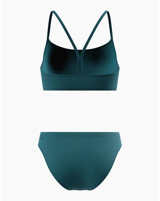 Speedo Green Ladies Logo Endurance+ Thin Strap Bikini