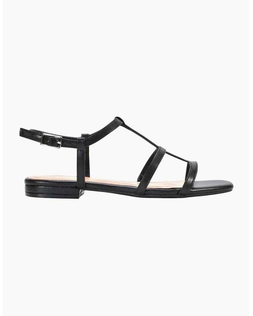XY London Black Ladies Danielle Caged Sandals