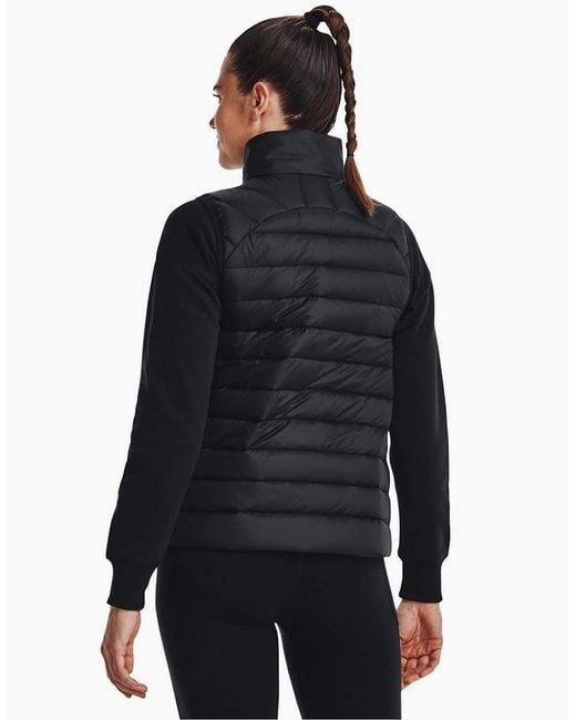 Under Armour Black Solid Patterned Gilet