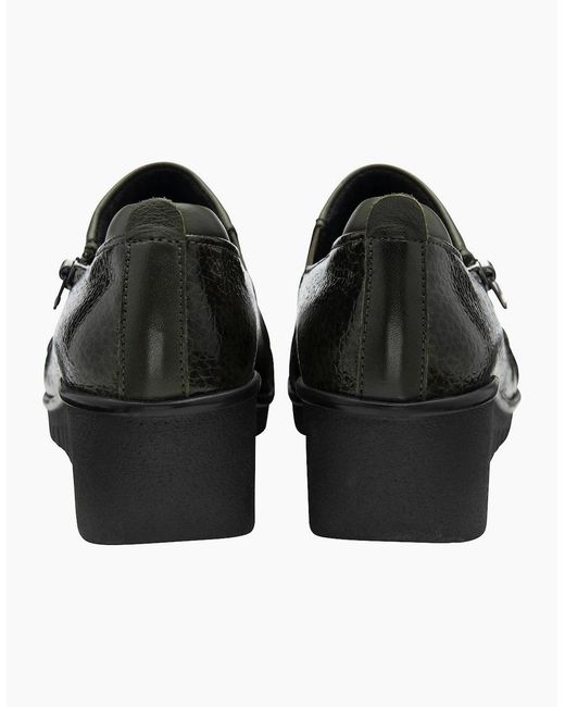 Lotus Green Altan Low Wedge Shoes