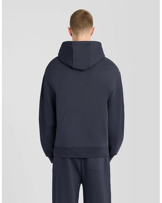 Lyle & Scott Blue Heavyweight Loopback Zip Hoodie for men