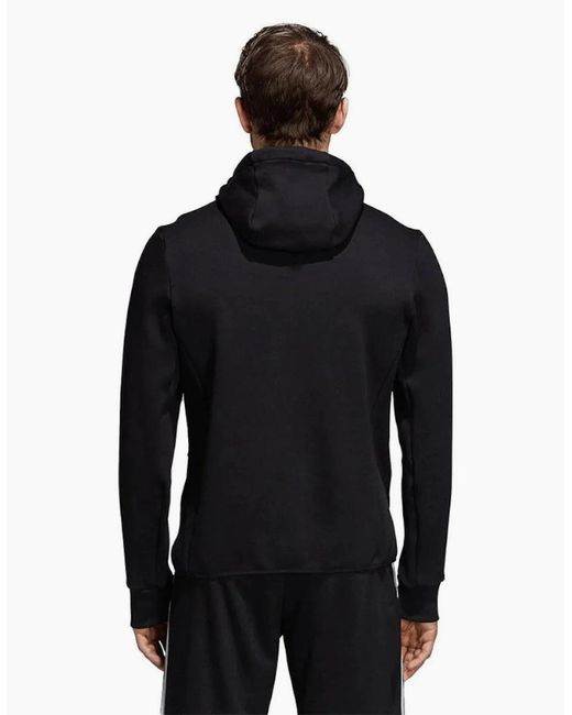 Adidas Black Jacket Varilite Hybrid Hooded F/Z for men