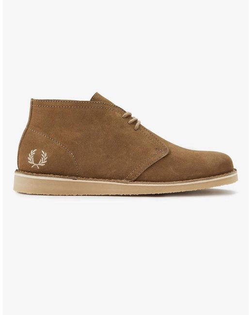 Fred Perry Brown B9352 Hawley Suede Boot for men
