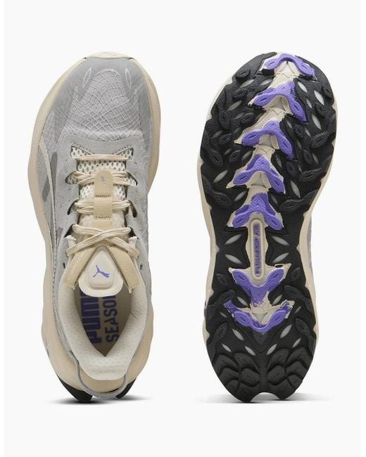PUMA White Fast Trac Nitro 3 Gore-Tex Off Road Trail Running Shoes