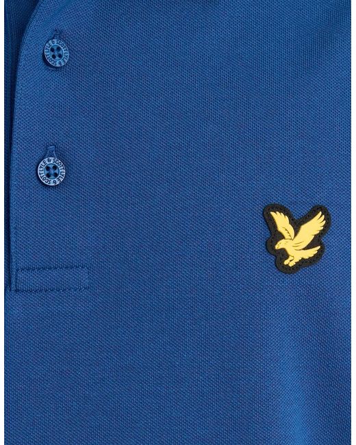 Lyle & Scott Blue Cotton Crew Neck Sweatshirt for men