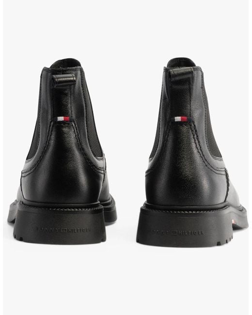 Tommy Hilfiger Black Hilfiger Comfort Chelsea Boots for men