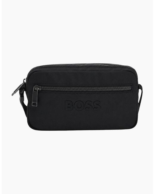 Boss Black Catch 3.0 Diamond Structured Crossbody Bag for men