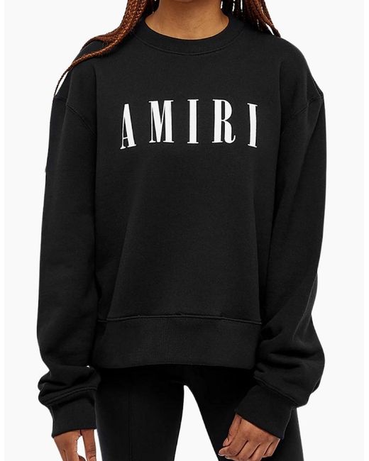 Amiri Black Bold Core Logo Sweatshirt