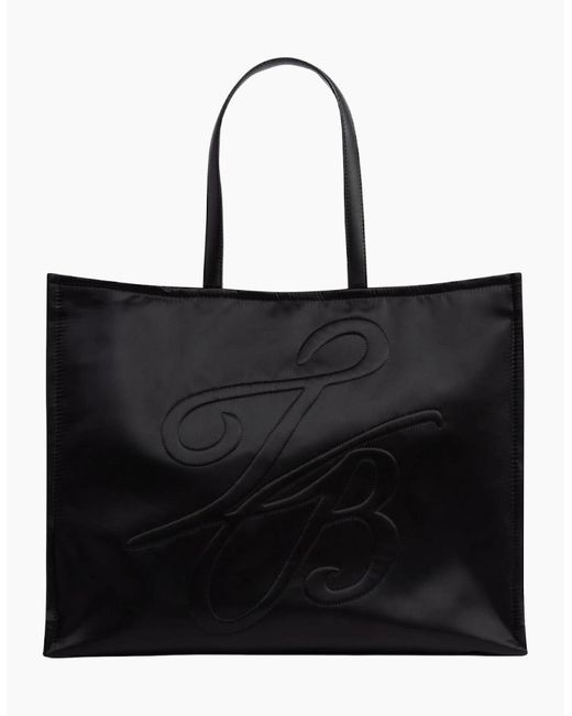 Ted Baker Black Halsea Tb Script Padded Nylon Medium Bag