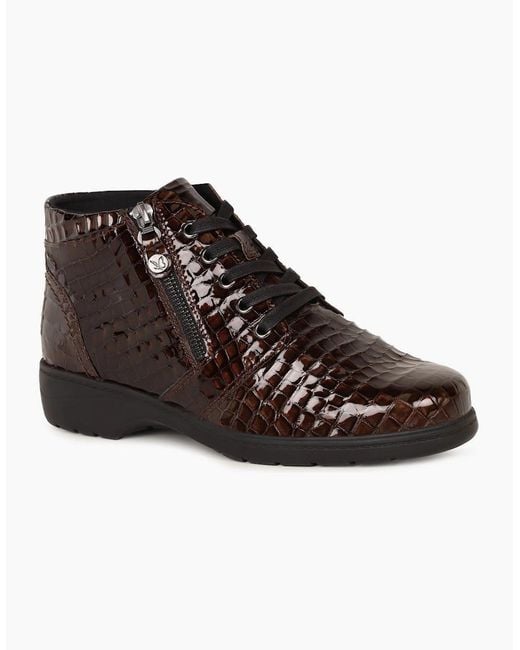 Caprice Brown Amanda Ankle Boots