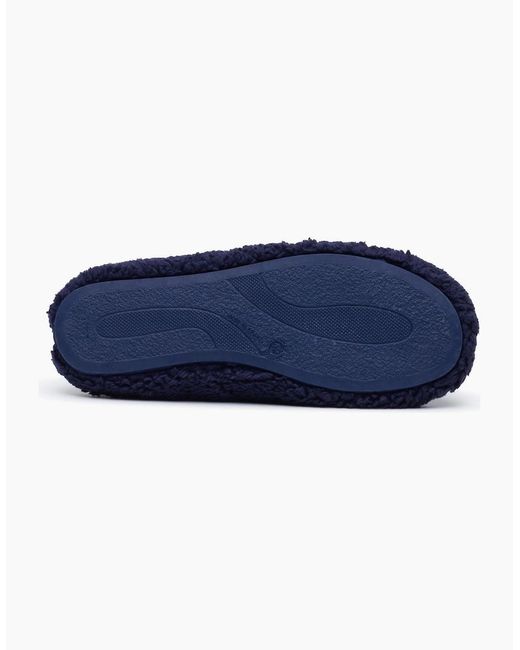Hush Puppies Blue Good Teddy Polyester Slippers for men