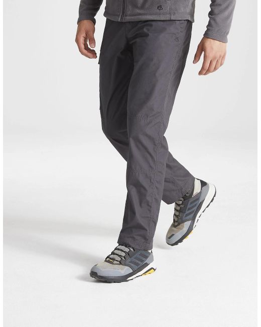 Craghoppers Gray Expert Kiwi Tailored Trousers for men